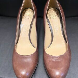Clarks Active Air Vintage Brown Leather Heel Size 5